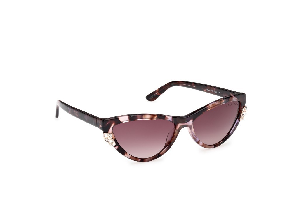 Sunglasses Guess by Marciano GM00031 (83T) color viola/avana shape cat eye lenses bordeaux sfumato
