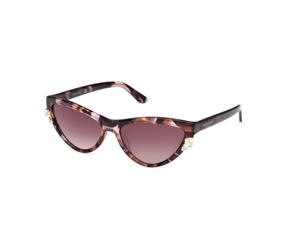 Sunglasses Guess by Marciano GM00031 (83T) color viola/avana shape cat eye lenses bordeaux sfumato