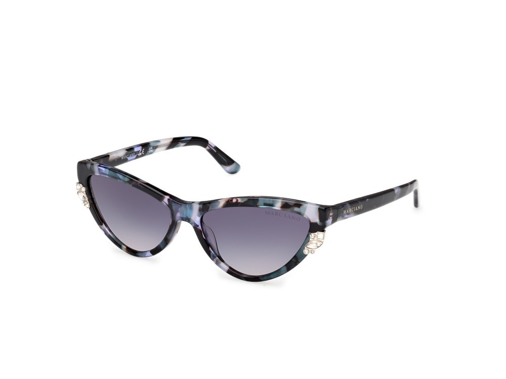 Sunglasses Guess by Marciano GM00031 (92W) color blu/avana shape cat eye lenses blu sfumato