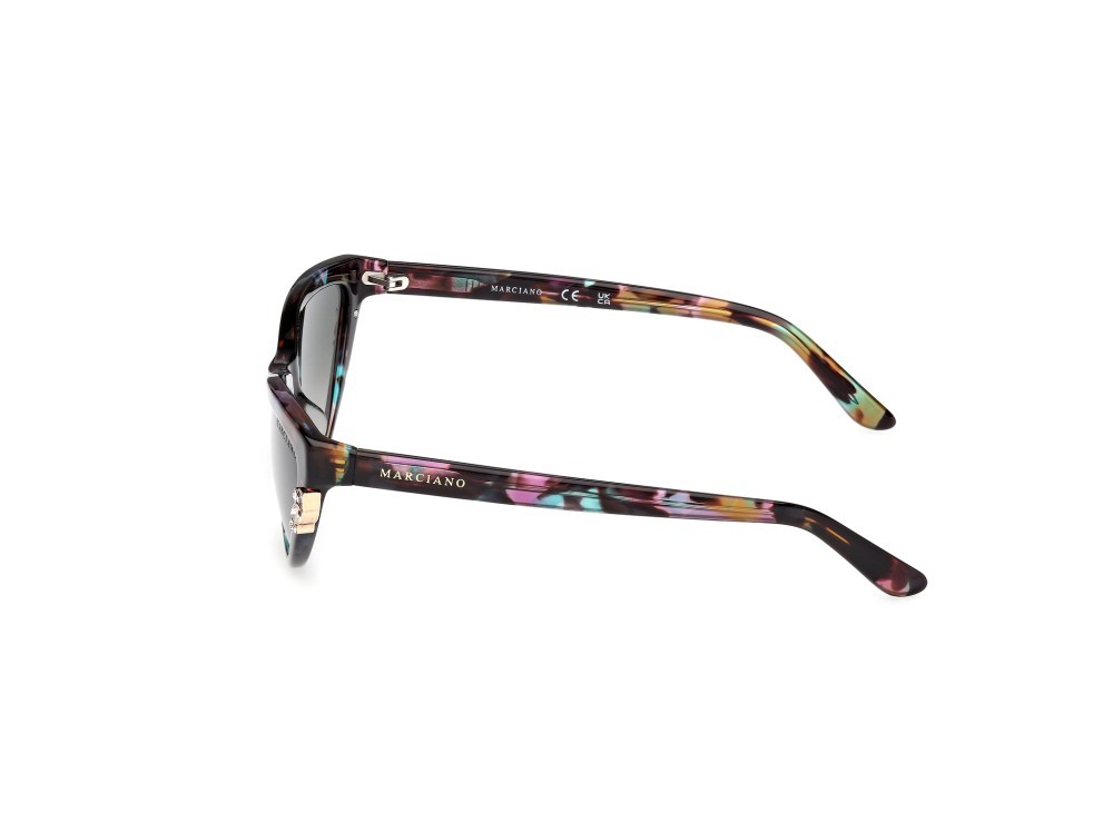Sunglasses Guess by Marciano GM00031 (98B) color verde scuro/avana shape cat eye lenses fumo grad.