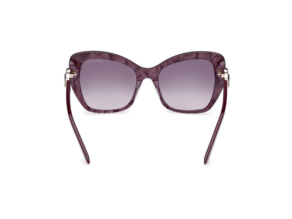 Sunglasses Guess by Marciano GM00032 (83Z) color viola/perlato - viola/monocolore shape butterfly lenses viola sfumato o specchiato