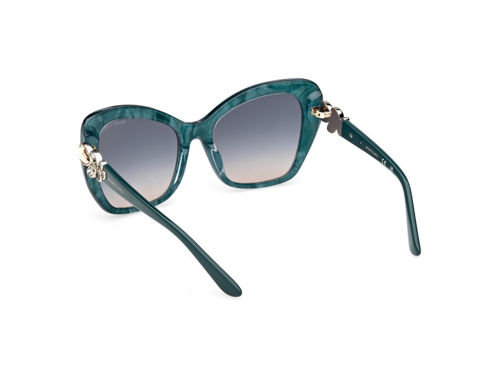 Sunglasses Guess by Marciano GM00032 (89P) color turchese /perlato shape butterfly lenses verde sfumato