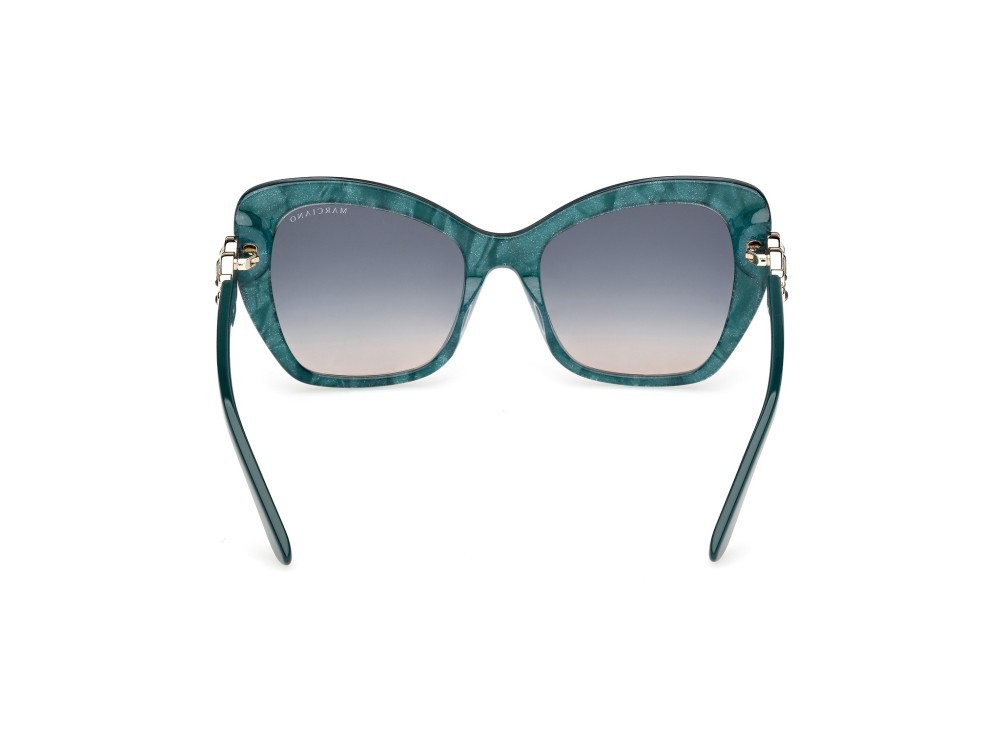Sunglasses Guess by Marciano GM00032 (89P) color turchese /perlato shape butterfly lenses verde sfumato
