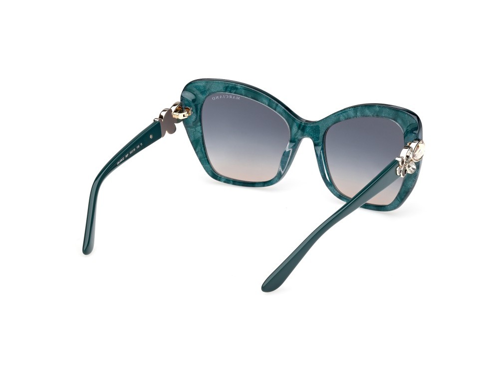 Sunglasses Guess by Marciano GM00032 (89P) color turchese /perlato shape butterfly lenses verde sfumato