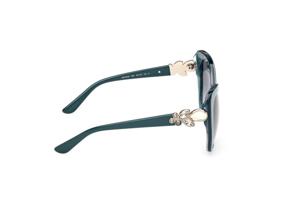 Sunglasses Guess by Marciano GM00032 (89P) color turchese /perlato shape butterfly lenses verde sfumato