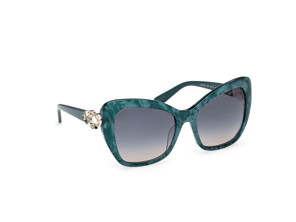 Sunglasses Guess by Marciano GM00032 (89P) color turchese /perlato shape butterfly lenses verde sfumato