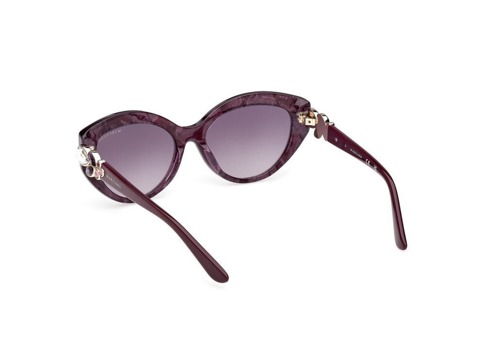 Sunglasses Guess by Marciano GM00033 (83Z) color viola/perlato - viola/monocolore shape cat eye lenses viola sfumato o specchiato