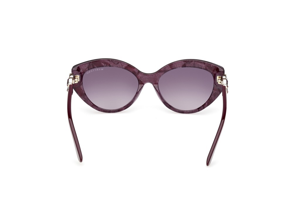 Sunglasses Guess by Marciano GM00033 (83Z) color viola/perlato - viola/monocolore shape cat eye lenses viola sfumato o specchiato