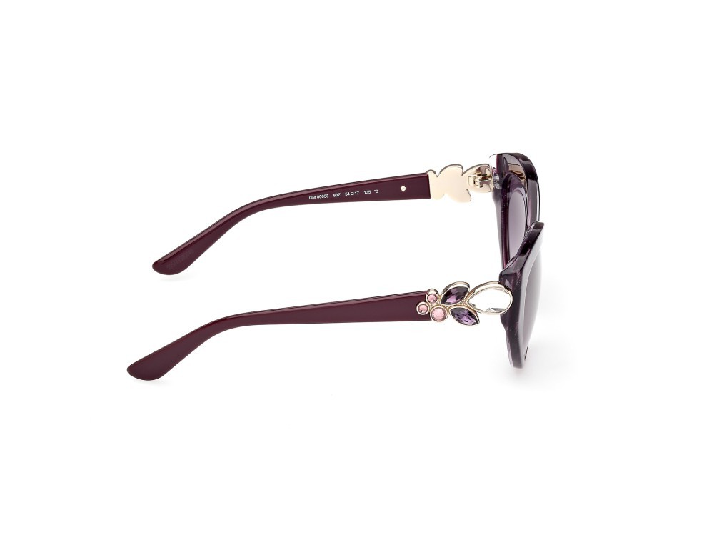 Sunglasses Guess by Marciano GM00033 (83Z) color viola/perlato - viola/monocolore shape cat eye lenses viola sfumato o specchiato