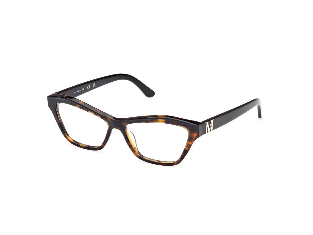 Brillen Guess by Marciano GM0396 (052) farbe avana scura - nero lucido form cat-eye 