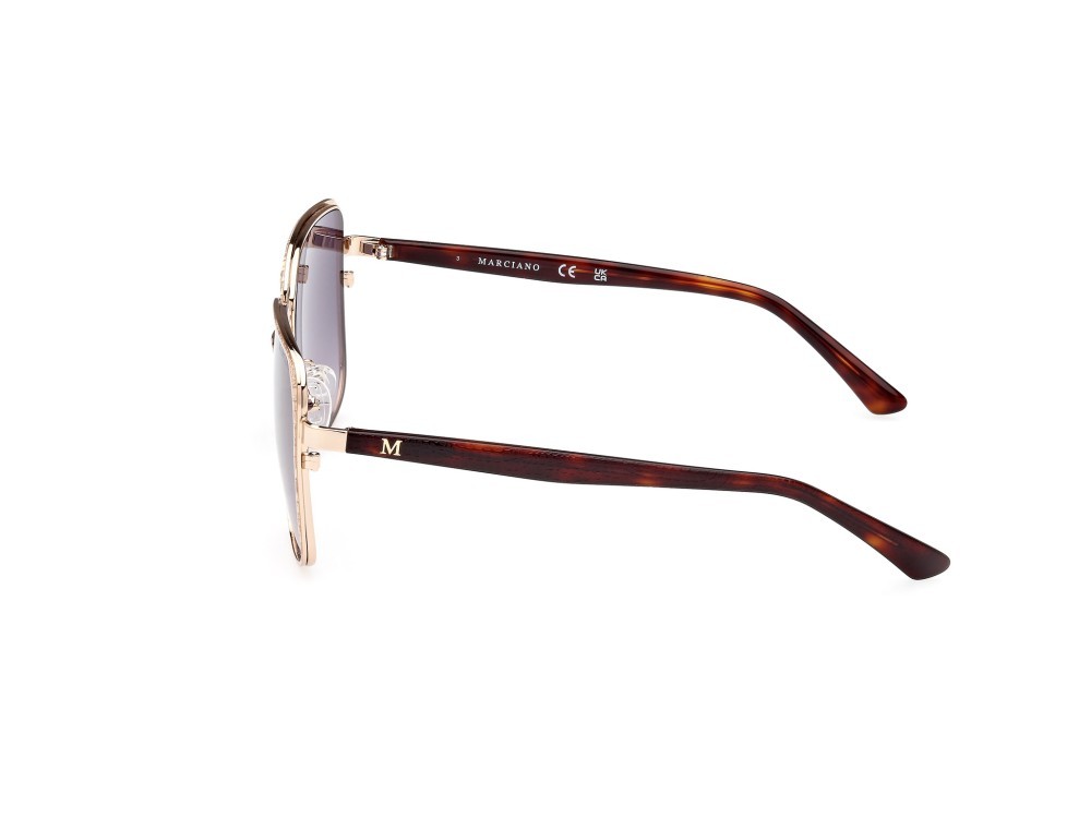 Sonnenbrillen Guess by Marciano GM0825 (32W) farbe oro form quadratisch gläser blu grad.
