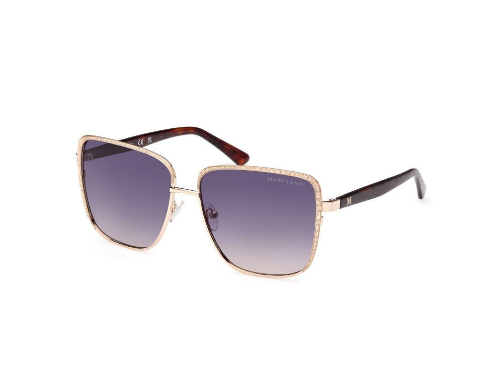 Sonnenbrillen Guess by Marciano GM0825 (32W) farbe oro form quadratisch gläser blu grad.