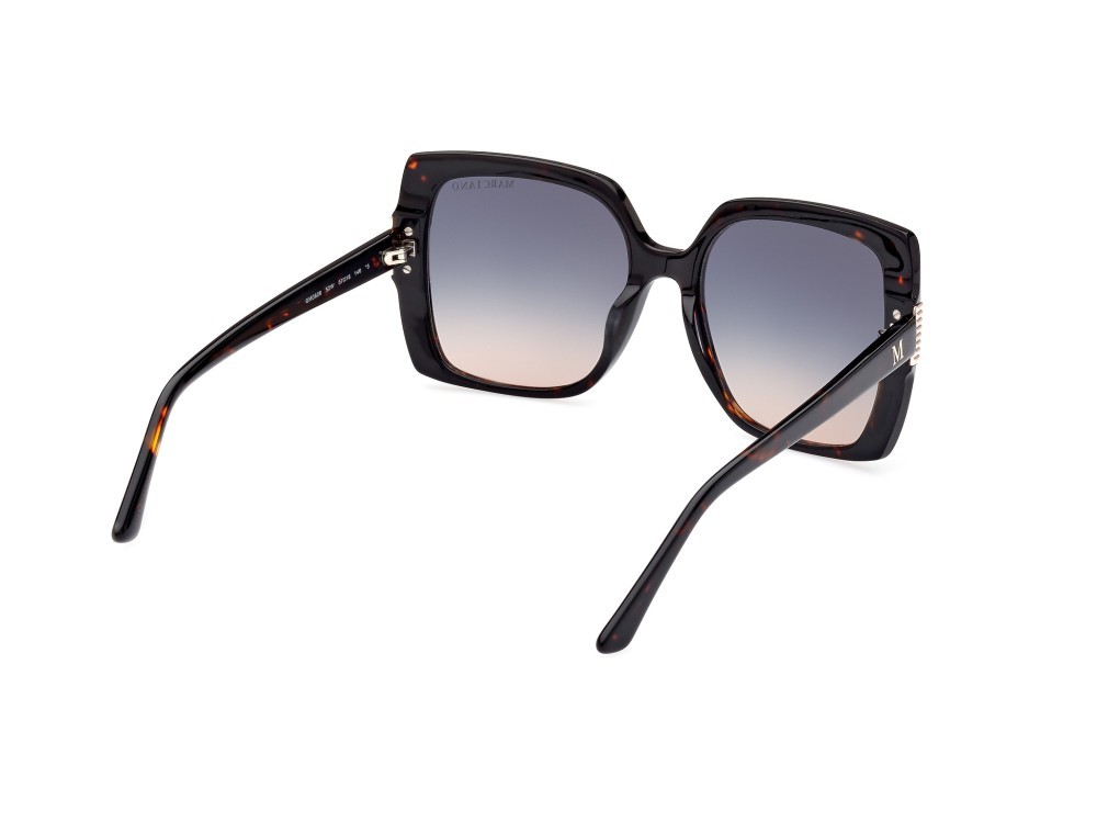 Sonnenbrillen Guess by Marciano GM0828 (52W) farbe avana scura form quadratisch gläser blu sfumato