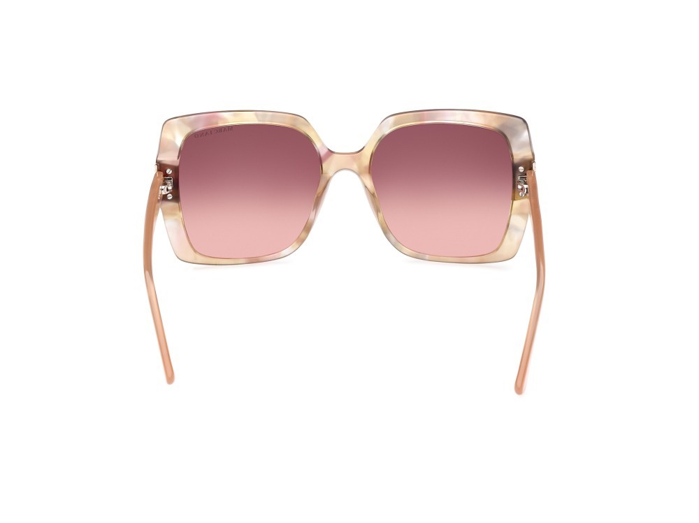 Sonnenbrillen Guess by Marciano GM0828 (59F) farbe beige - avana form quadratisch gläser marrone sfumato