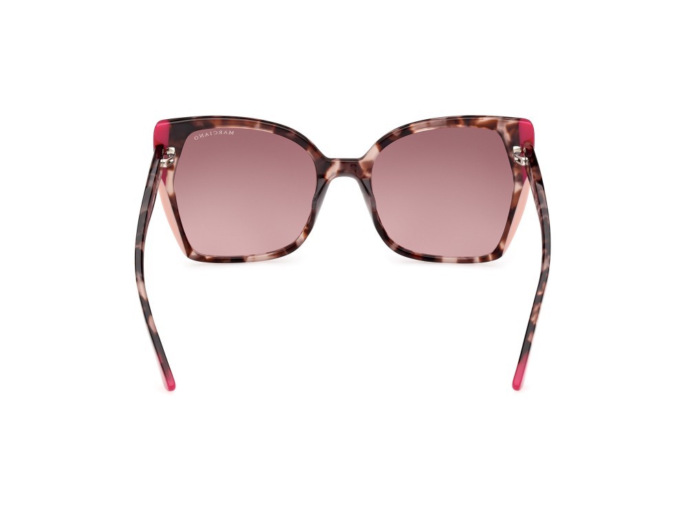 Sonnenbrillen Guess by Marciano GM0831 (74T) farbe avana colorata form schmetterling gläser bordeaux sfumato
