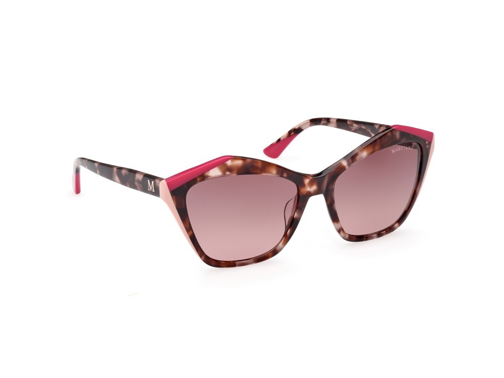 Sonnenbrillen Guess by Marciano GM0832 (74T) farbe avana colorata form geometrisch gläser bordeaux sfumato