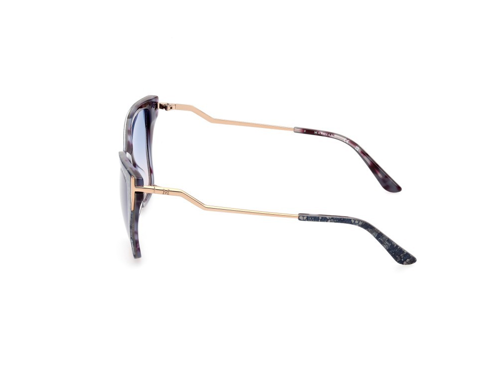 Sonnenbrillen Guess by Marciano GM0833 (92W) farbe blu avana - oro rosè lucido form quadratisch gläser blu sfumato