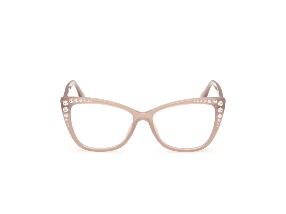 Eyeglasses Guess by Marciano GM50000 (059) color beige lucido shape butterfly 