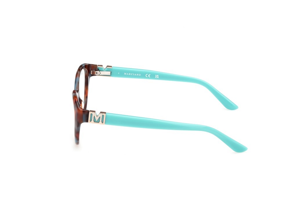 Brillen Guess by Marciano GM50004 (089) farbe turchese - avana form oval 
