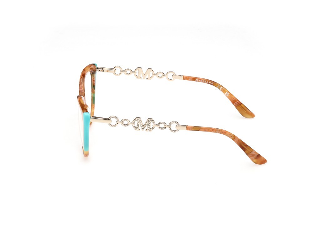 Brillen Guess by Marciano GM50006 (056) farbe marrone chiaro - avana form cat-eye 