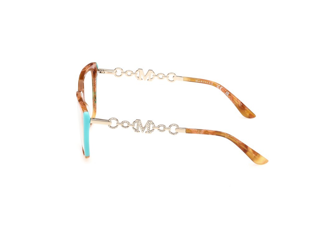 Brillen Guess by Marciano GM50007 (056) farbe marrone chiaro - avana form quadratisch 