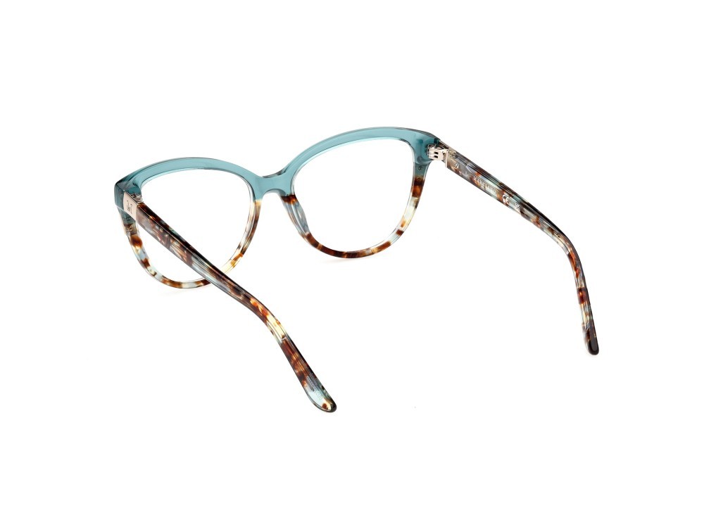 Eyeglasses Guess by Marciano GM50011 (087) color turchese lucido shape cat eye 