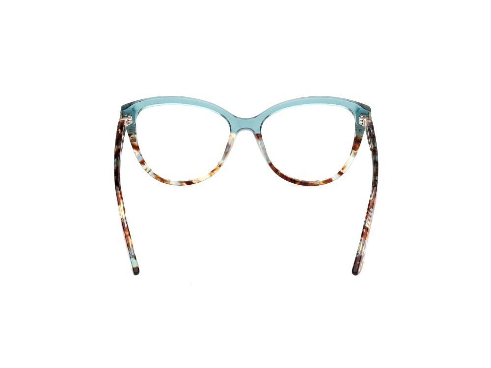 Eyeglasses Guess by Marciano GM50011 (087) color turchese lucido shape cat eye 