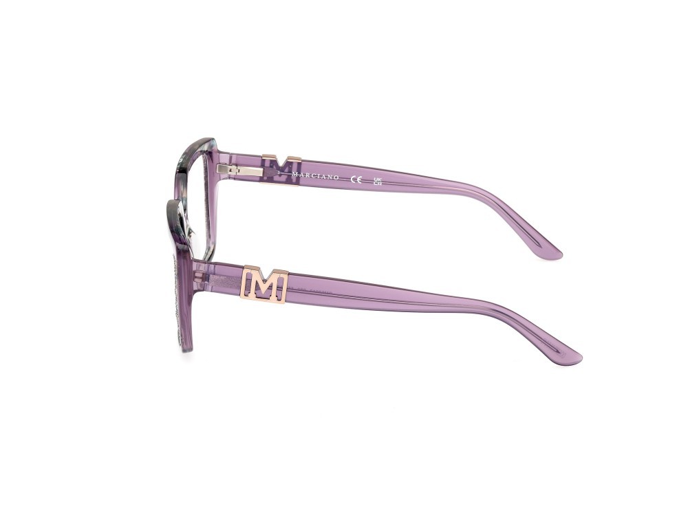 Eyeglasses Guess by Marciano GM50013 (083) color viola avana - viola lucido shape square 