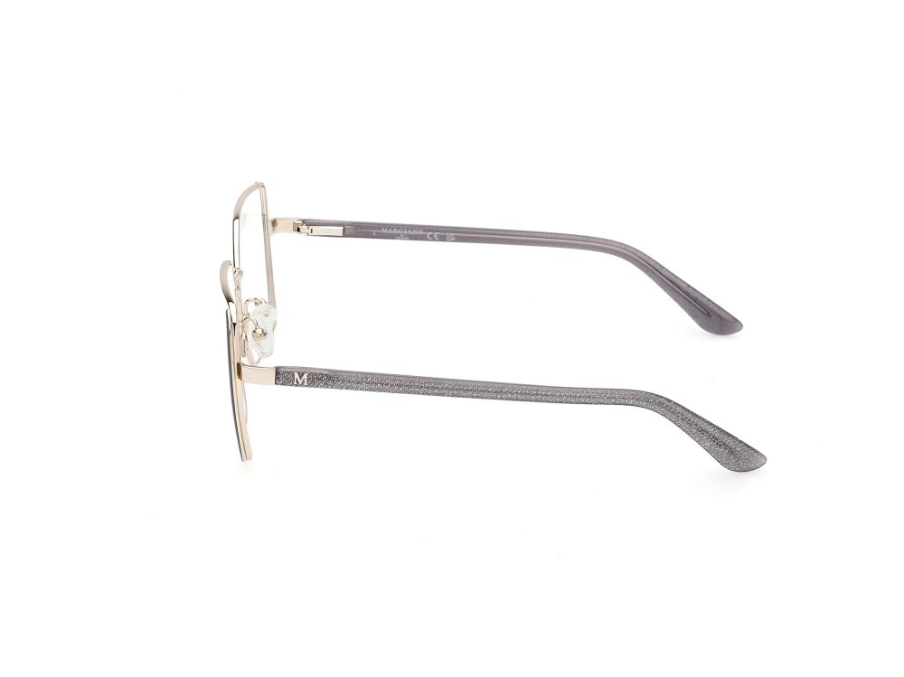 Eyeglasses Guess by Marciano GM50014 (020) color grigio opaco - oro pallido lucido shape square 