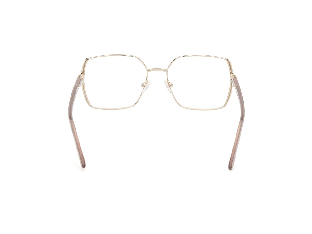 Eyeglasses Guess by Marciano GM50014 (059) color beige opaco - oro pallido lucido shape square 