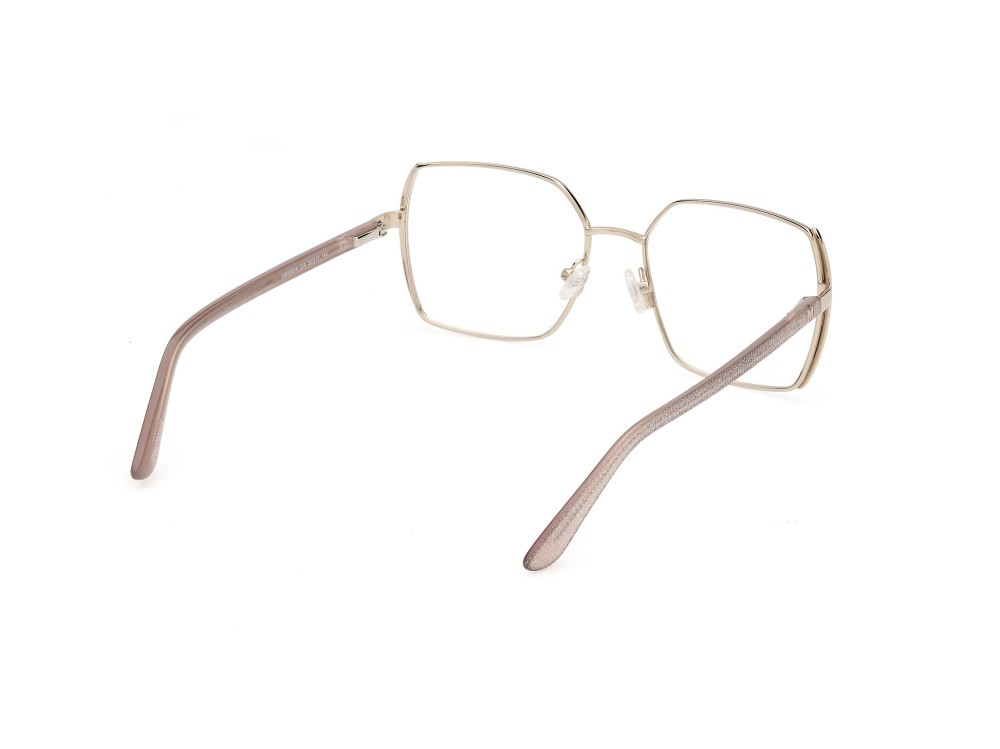 Eyeglasses Guess by Marciano GM50014 (059) color beige opaco - oro pallido lucido shape square 
