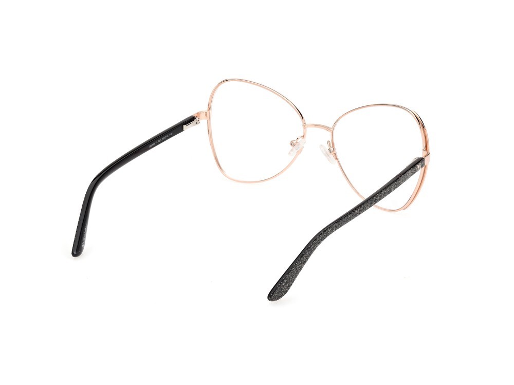 Brillen Guess by Marciano GM50015 (005) farbe nero opaco - oro rosè lucido form schmetterling 