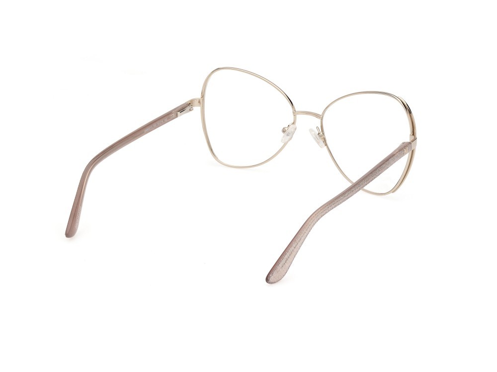 Brillen Guess by Marciano GM50015 (059) farbe beige opaco - verde chiaro lucido form schmetterling 