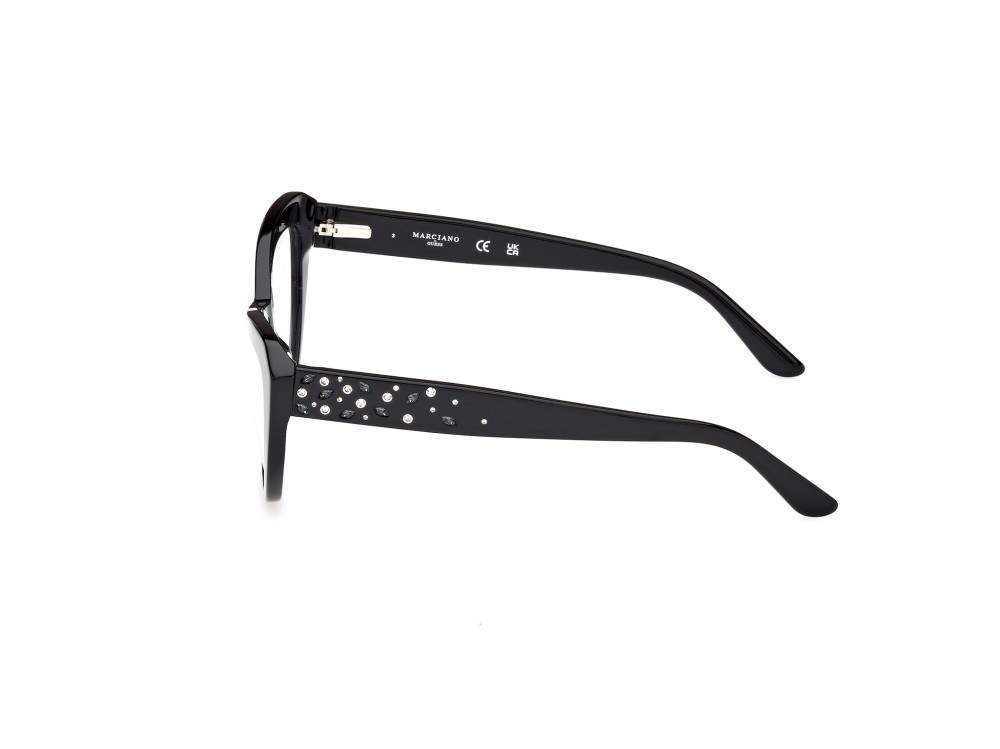 Eyeglasses Guess by Marciano GM50016 (001) color nero lucido shape cat eye 