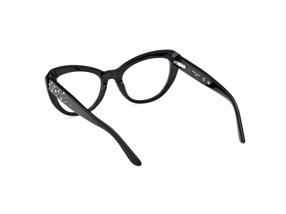 Eyeglasses Guess by Marciano GM50016 (001) color nero lucido shape cat eye 