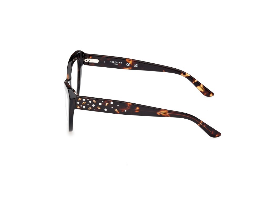 Eyeglasses Guess by Marciano GM50016 (052) color avana scura shape cat eye 