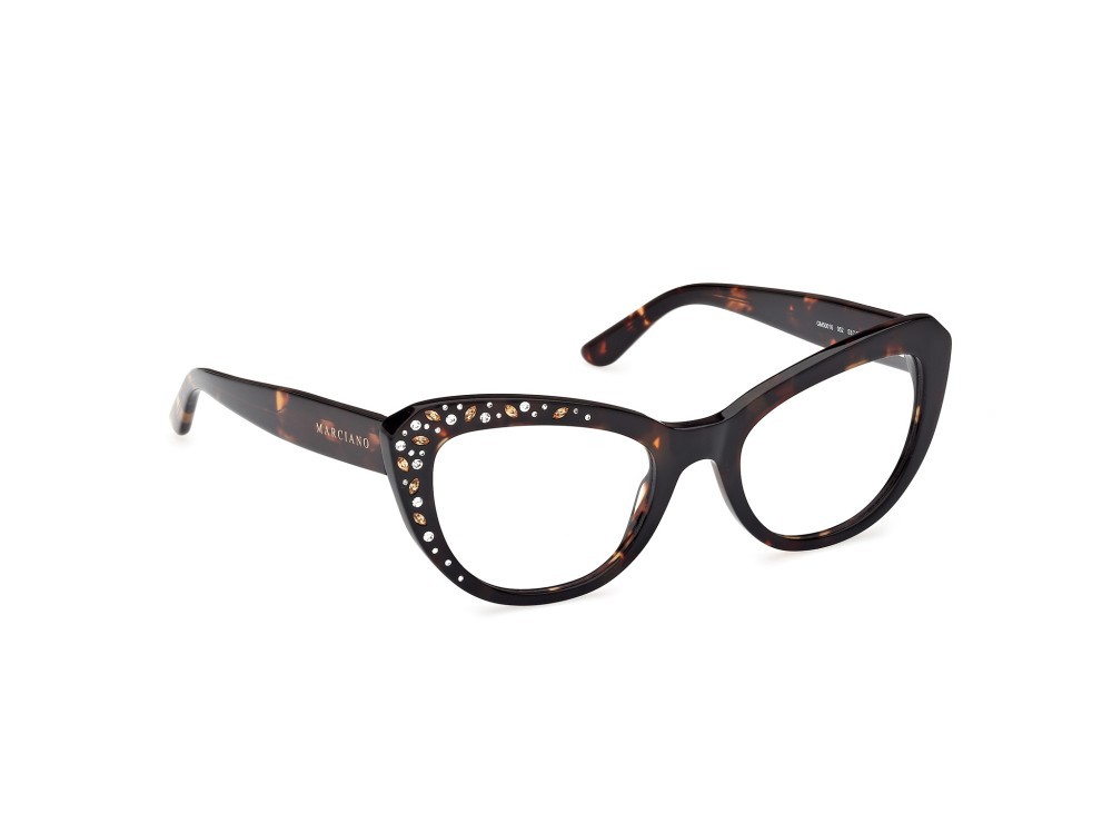 Eyeglasses Guess by Marciano GM50016 (052) color avana scura shape cat eye 