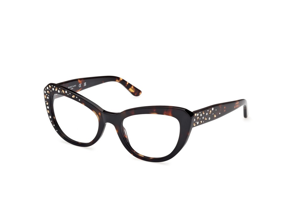 Eyeglasses Guess by Marciano GM50016 (052) color avana scura shape cat eye 