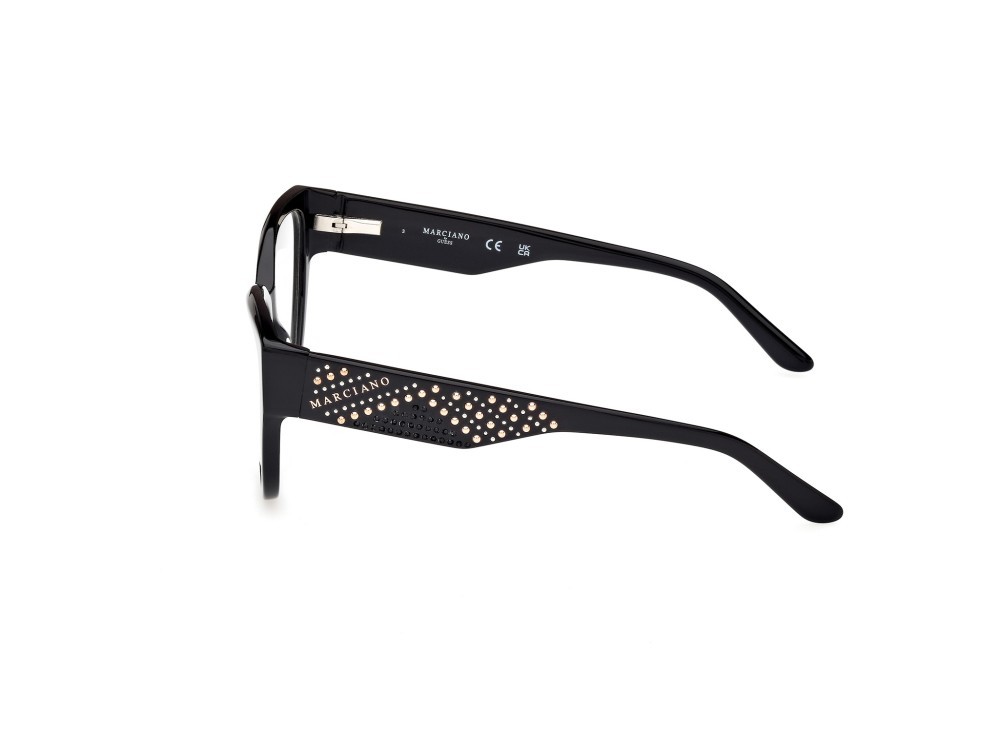 Eyeglasses Guess by Marciano GM50018 (001) color nero lucido shape cat eye 