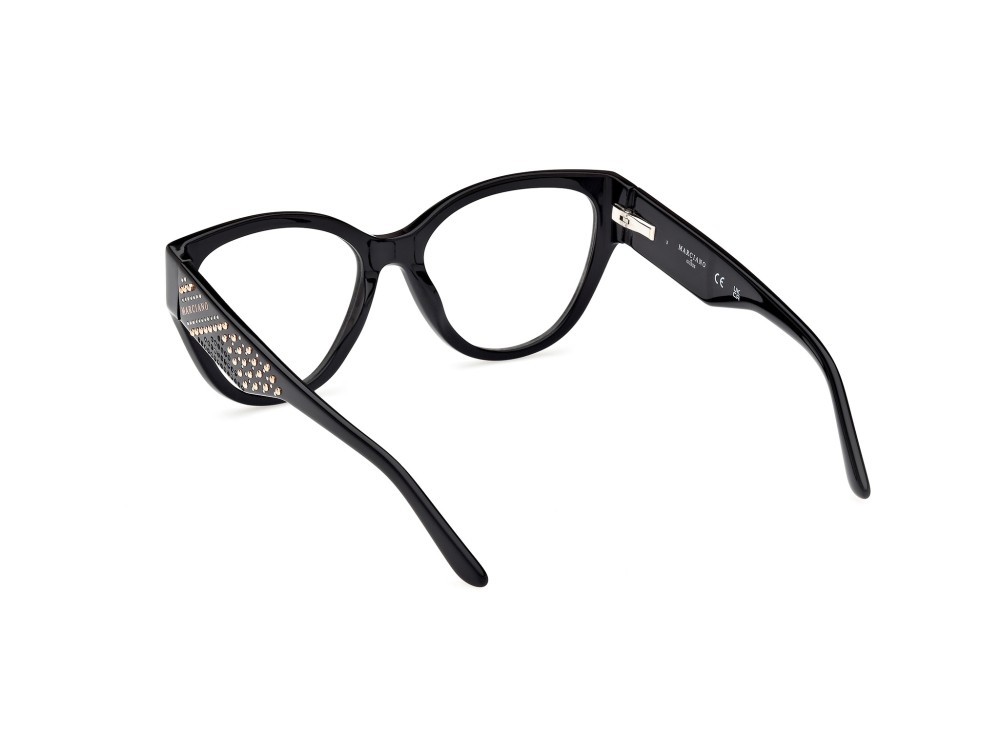 Eyeglasses Guess by Marciano GM50018 (001) color nero lucido shape cat eye 