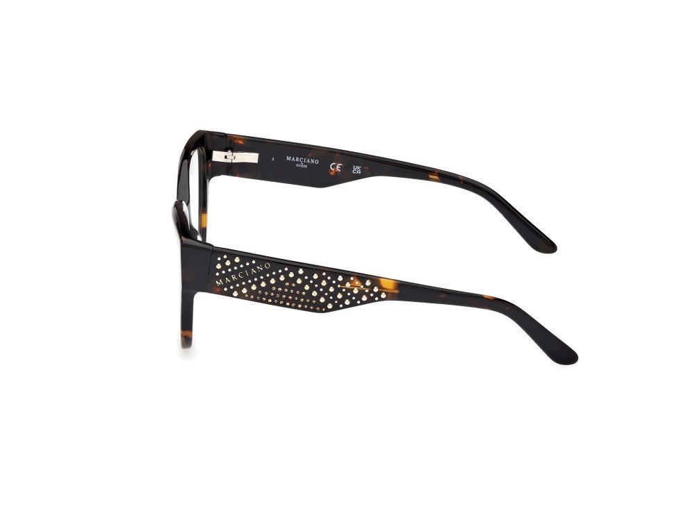 Eyeglasses Guess by Marciano GM50018 (052) color avana scura shape cat eye 