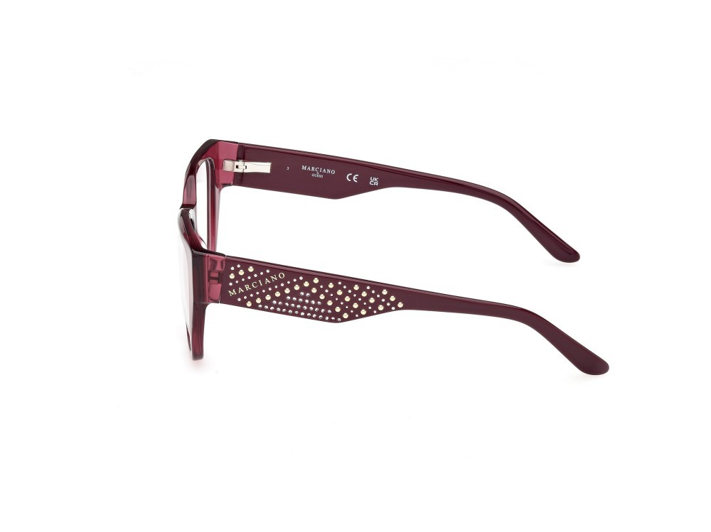 Eyeglasses Guess by Marciano GM50019 (071) color bordeaux lucido shape square 