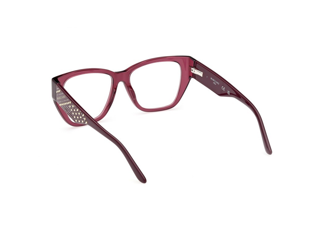 Eyeglasses Guess by Marciano GM50019 (071) color bordeaux lucido shape square 