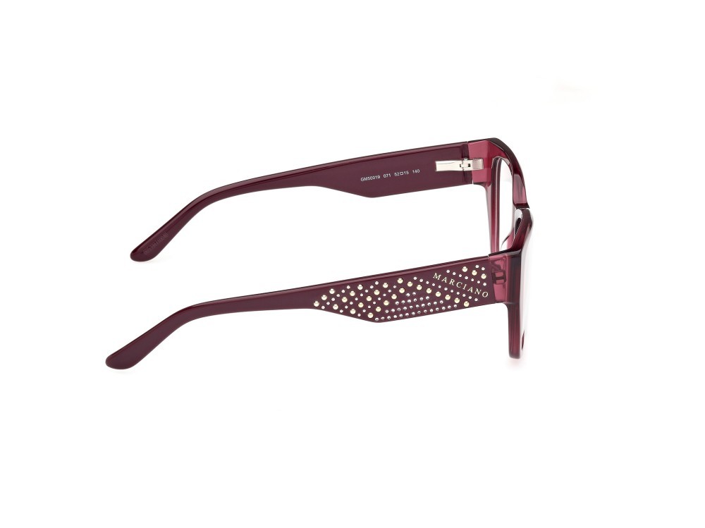 Eyeglasses Guess by Marciano GM50019 (071) color bordeaux lucido shape square 