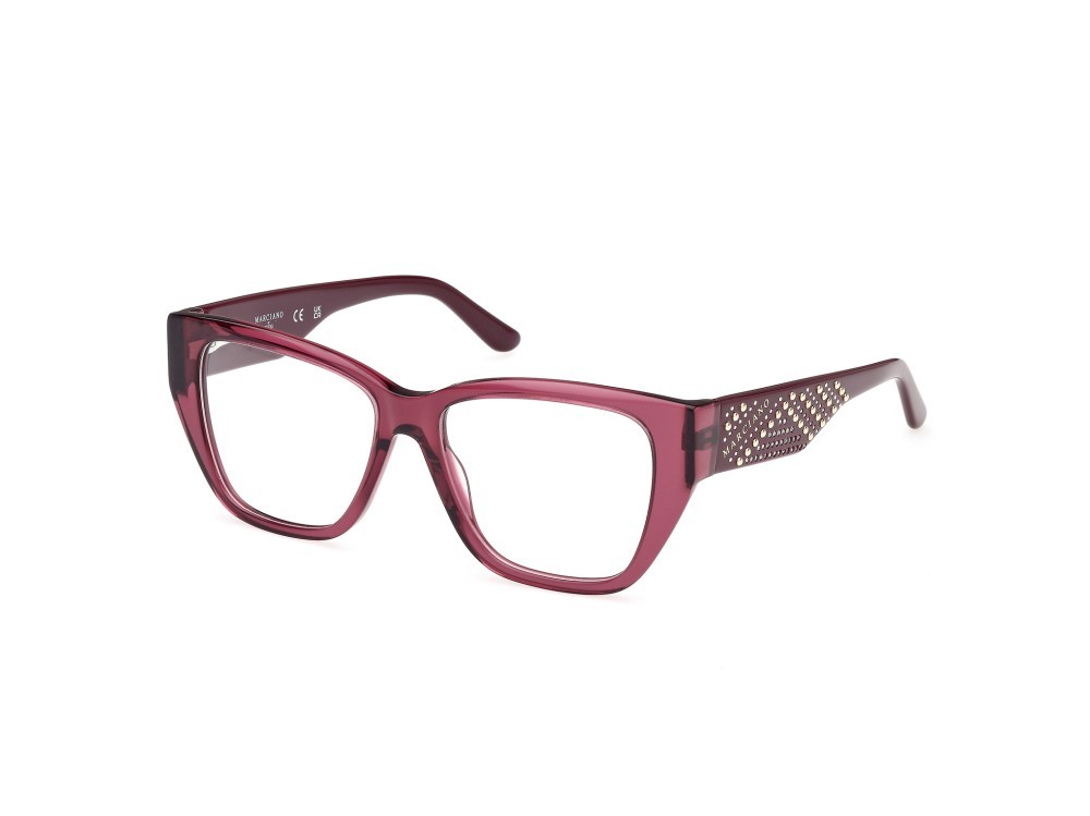 Eyeglasses Guess by Marciano GM50019 (071) color bordeaux lucido shape square 