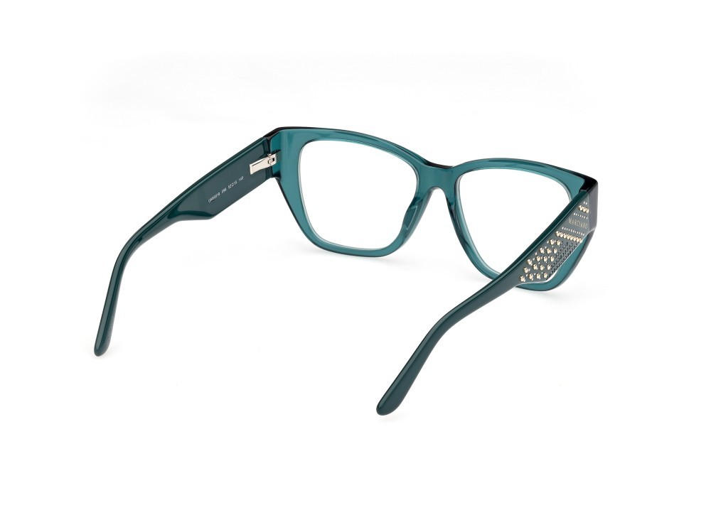 Eyeglasses Guess by Marciano GM50019 (098) color verde scuro lucido shape square 