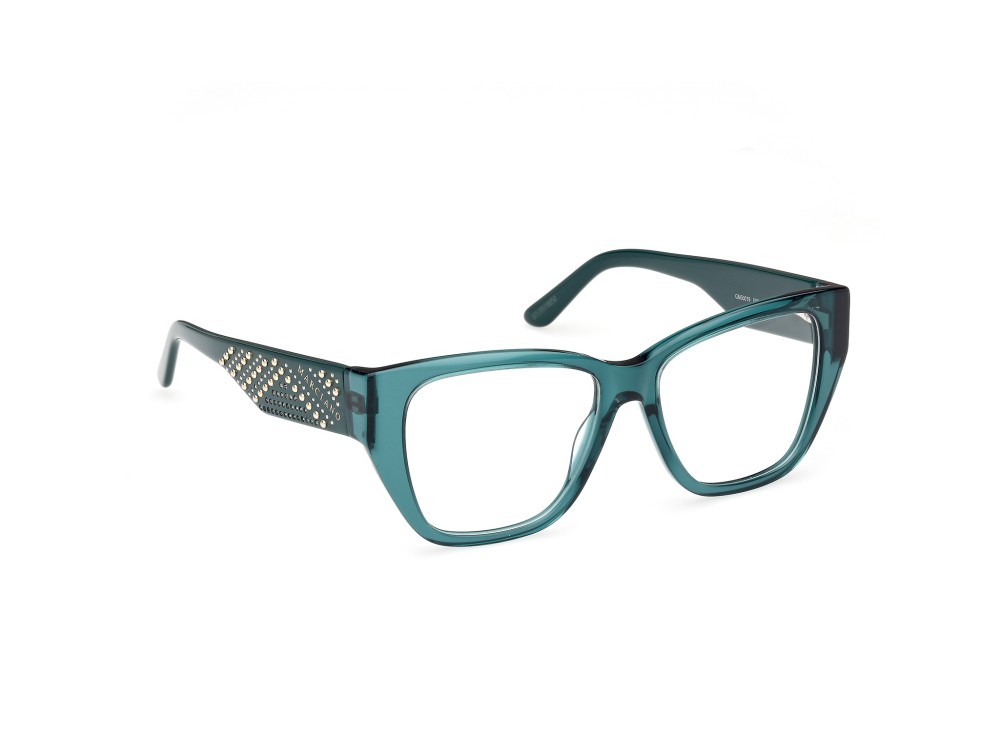 Eyeglasses Guess by Marciano GM50019 (098) color verde scuro lucido shape square 