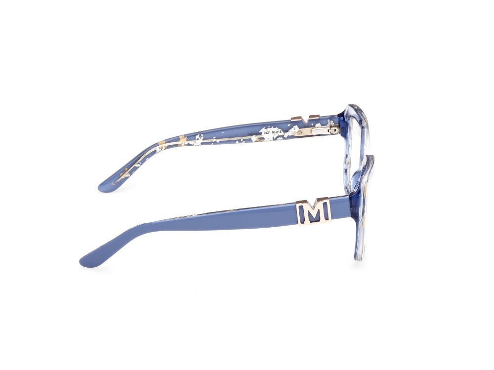 Eyeglasses Guess by Marciano GM50027 (092) color blu lucido shape rectangle 