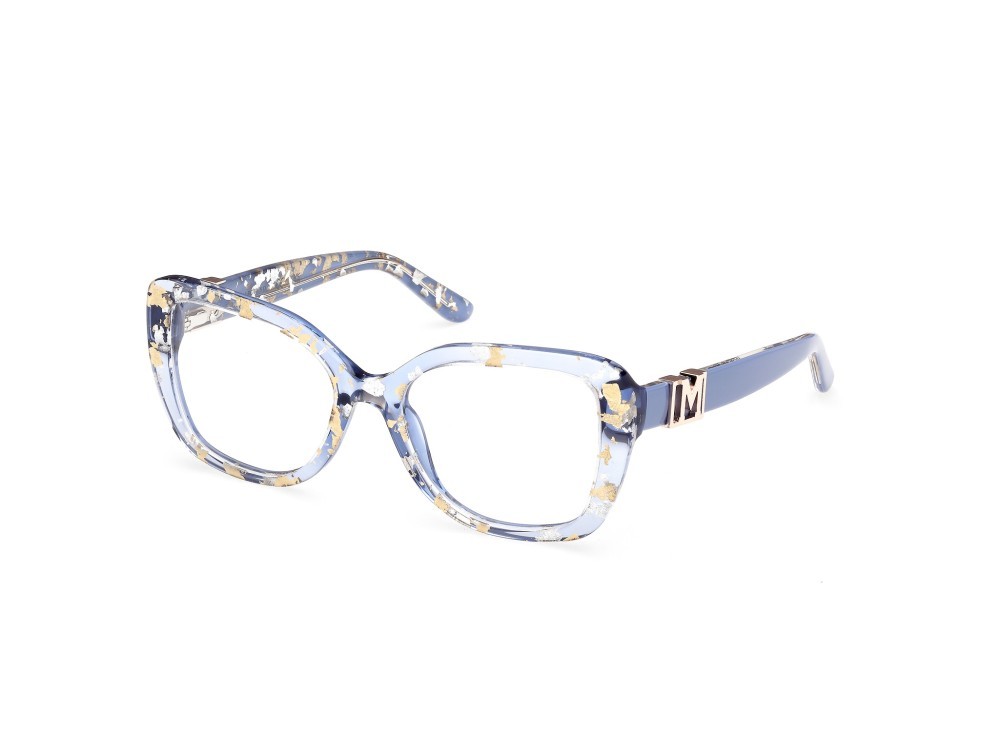 Eyeglasses Guess by Marciano GM50027 (092) color blu lucido shape rectangle 