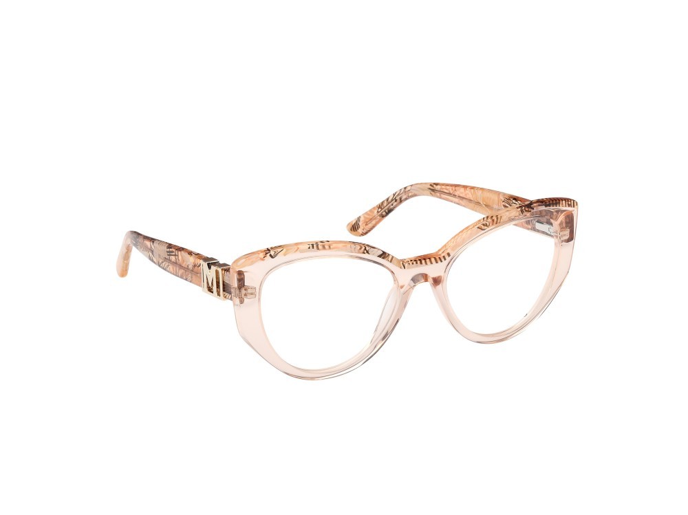 Eyeglasses Guess by Marciano GM50031 (059) color beige lucido shape cat eye 